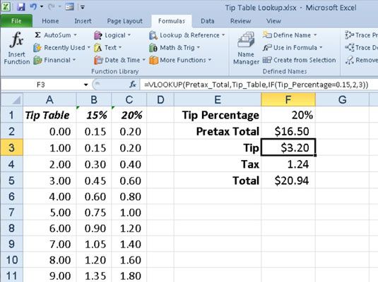 Photographie - Vous recherchez des données dans Excel 2010 avec RECHERCHEH et vlookup