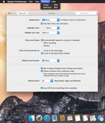 Photographie - Boutons de Makeover, des menus et fenêtres dans OS X Yosemite