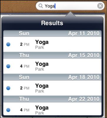 Photographie - Gérer le calendrier sur votre iPad