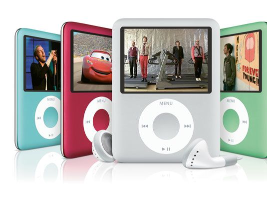 Voir l'iPod nano, le plus petit iPod qui peut afficher de la vidéo.