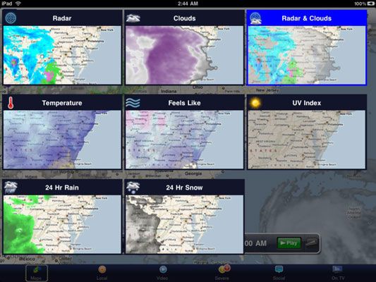 Photographie - Surveiller les conditions avec le canal météo max iPad App