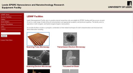 Photographie - Programmes d'études de la nanotechnologie dans les universités de Leeds et Sheffield