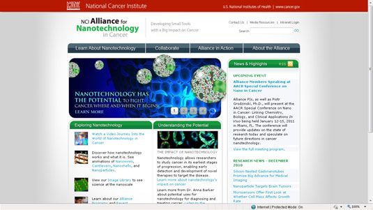 L'Alliance du National Cancer Institute for Nanotechnology dans le Cancer.