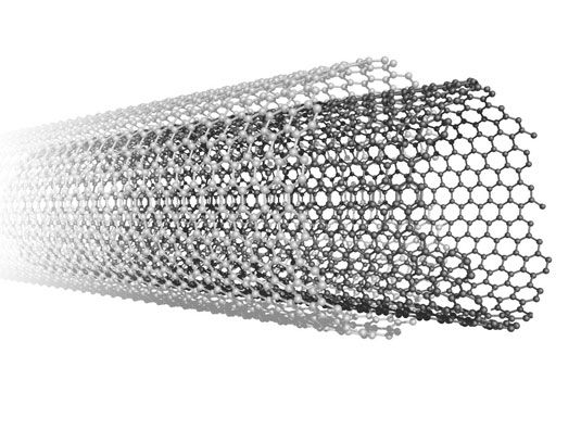 Un nanotube de carbone à parois multiples.