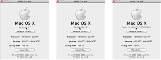 Photographie - Naviguer dans le menu pomme dans Mac OS X Lion