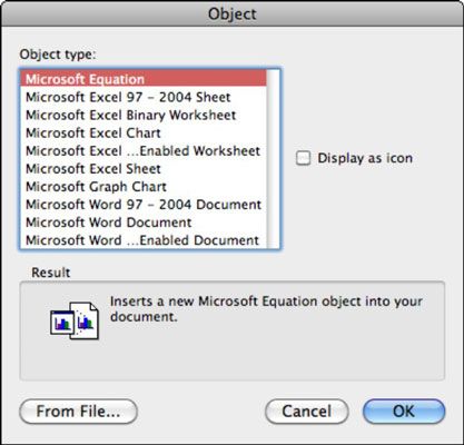 Photographie - Office 2011 pour Mac: incorporer des objets dans un document Word