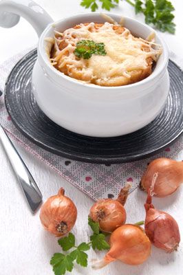 Photographie - Soupe à l'oignon (soupe & # 224- l'oignon)