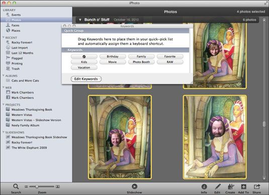 Photographie - Organisez vos photos avec des mots clés dans iPhoto sur votre MacBook