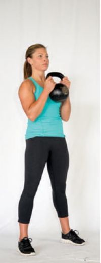 Paleo exercice de remise en forme: le squat gobelet