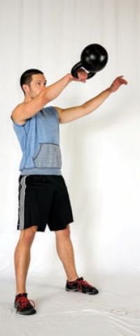 Paleo exercice de remise en forme: le swing à un bras