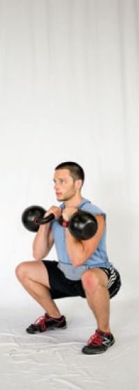 Paleo exercice de remise en forme: le squat accumulé