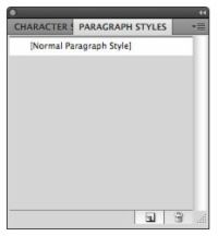 Création de style de paragraphe dans Adobe CS5 illustrateur