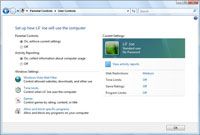 Le contrôle parental dans Windows Defender pour Windows Vista