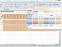 Prévisualisation Excel 2007 mise en forme avec prévisualisation en direct