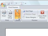 Prévisualisation des pages dans Excel 2007 avec l'aperçu avant impression