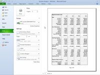 Photographie - Prévisualisation des pages dans de Excel 2010 dans les coulisses