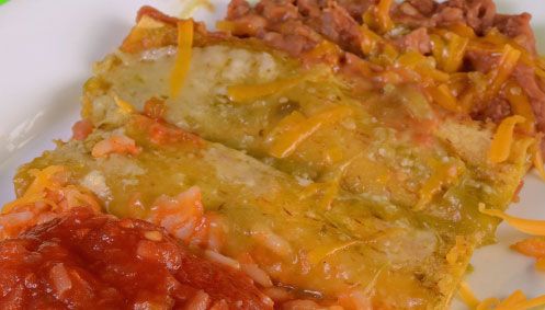 Photographie - Recette pour enchiladas verts avec du porc