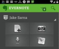 Enregistrer une note vocale sur Evernote pour les appareils Android