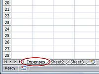 Renommer une feuille de calcul Excel 2007