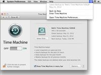 Restaurer les fichiers sauvegardés avec Mountain Lion's time machine