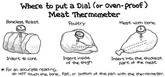 Temps et les températures de torréfaction pour la volaille et de la viande