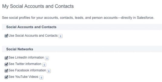 Photographie - Salesforce: configurer des comptes sociaux et des contacts