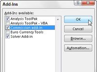 Enregistrer des fonctions personnalisées à partir d'Excel VBA dans les fichiers add-in
