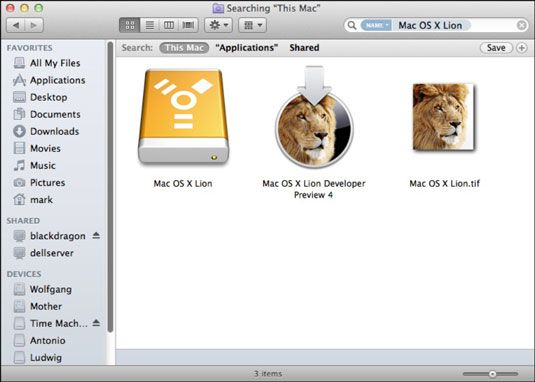 Photographie - Rechercher des fichiers sur votre MacBook de la barre d'outils
