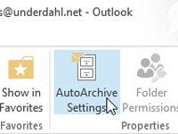 Set perspectives's autoarchive for individual folders