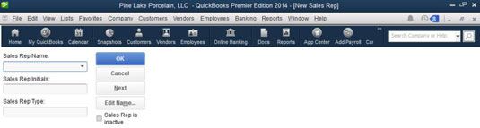 Photographie - Mettre en place les listes profil dans QuickBooks 2014