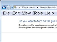 Mise en place d'un compte invité sur un réseau de Windows 7 à la maison