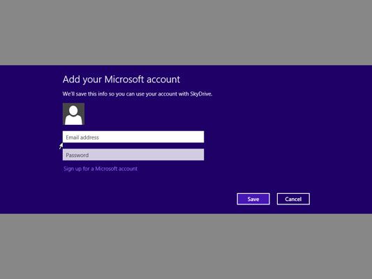Photographie - Inscrivez-vous à un compte Microsoft pour Windows 8