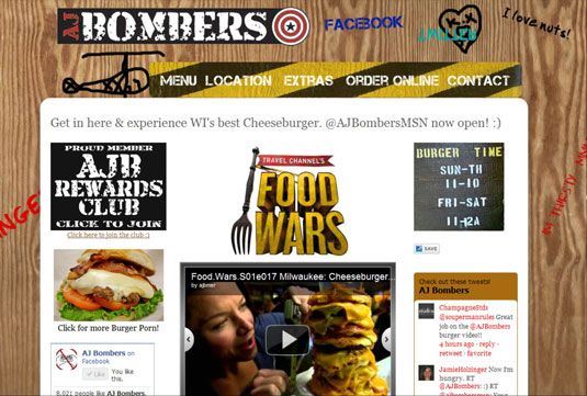 AJ Bombers émoustille le vice cheeseburger!