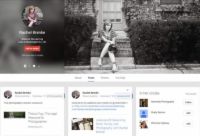 Conception de médias sociaux: de grands exemples de profil Google +
