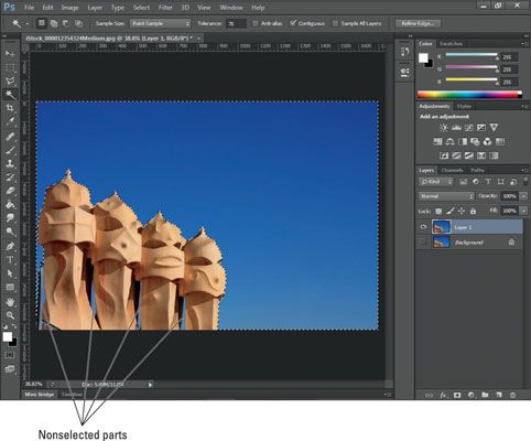 La conception des médias sociaux: comment utiliser photoshop's magic wand tool