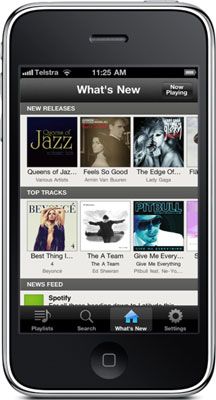 Spotify sur l'iPhone.