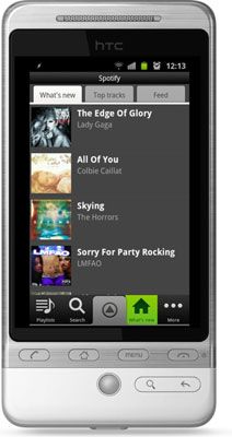 Spotify pour Android.