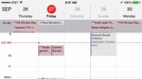 Les 5 vues de l'iPhone 5 application de calendrier