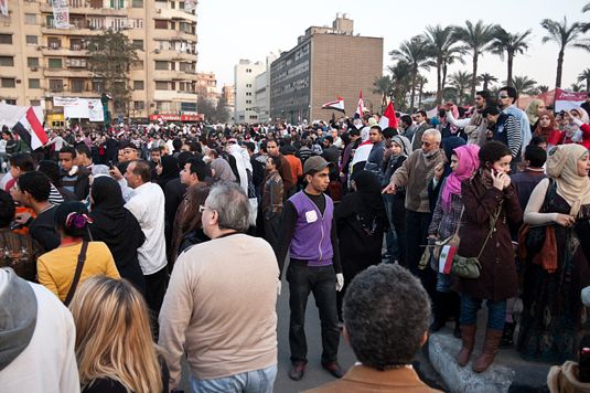 Le soulèvement égyptien: un peuple's revolution