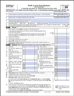 Photographie - Les formulaires d'impôt fédéraux pour une entreprise individuelle