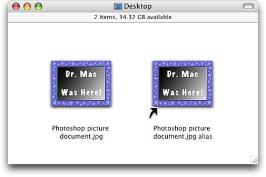 Travailler avec des alias dans Mac OS X