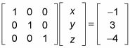 Une matrice (a) dans la forme réduite de Gauss et (b) pas dans la forme réduite de Gauss.