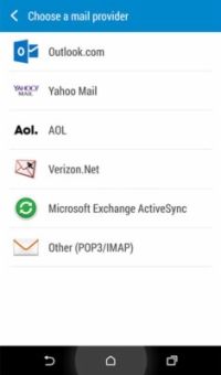 Votre HTC One et comptes de messagerie non-Gmail